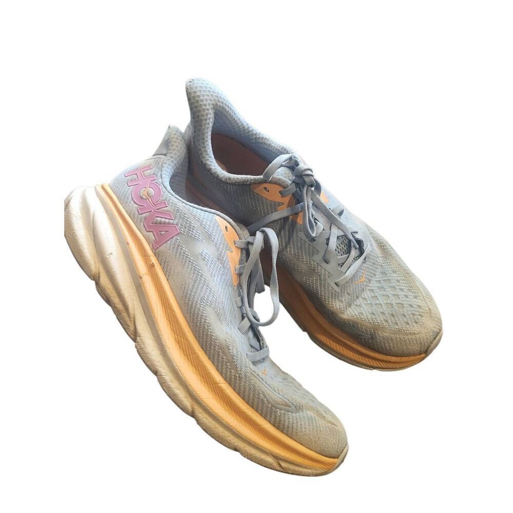 Hoka Shoes Women's 10 Clifton 9 Blue Running Sneakers Lightweight